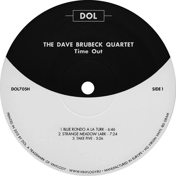 Виниловая пластинка THE DAVE BRUBECK QUARTET TIME OUT