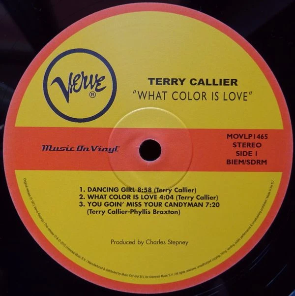 Виниловая пластинка TERRY CALLIER WHAT COLOR IS LOVE
