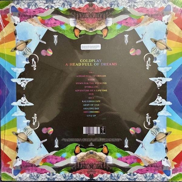 Виниловая пластинка COLDPLAY A HEAD FULL OF DREAMS