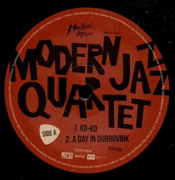 Виниловая пластинка MODERN JAZZ QUARTET MODERN JAZZ QUARTET:THE MONTREUX YEARS