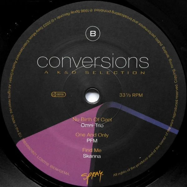 Виниловая пластинка KRUDER & DORFMEISTER Conversions -  A K&D Selection / Remastered by Mischa Janisch