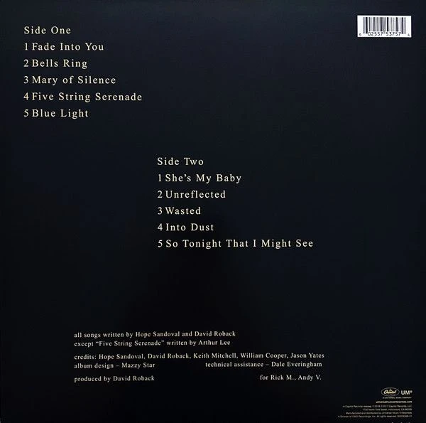 Виниловая пластинка MAZZY STAR SO TONIGHT THAT I MIGHT SEE