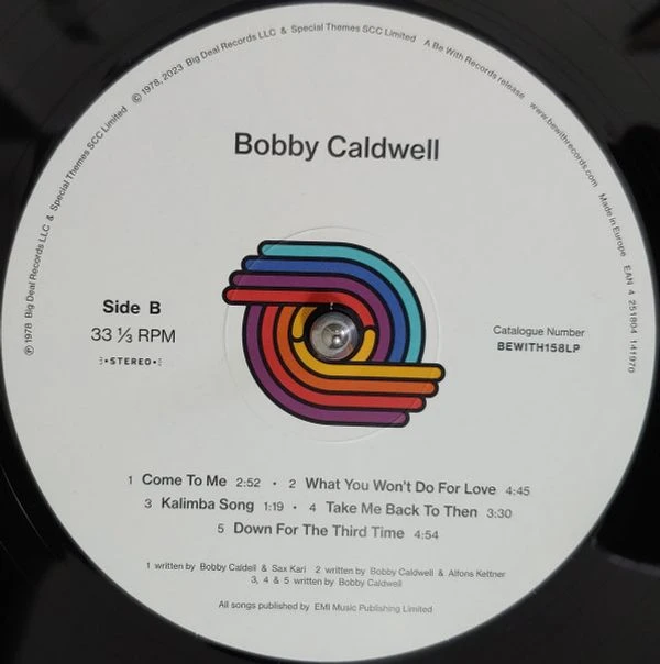 Виниловая пластинка BOBBY CALDWELL BOBBY CALDWELL