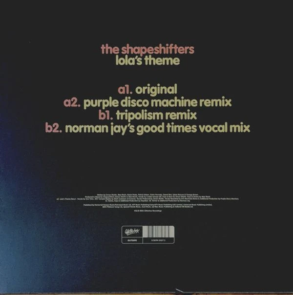 Виниловая пластинка THE SHAPESHIFTERS LOLA'S THEME W/ SEAMSPLIT