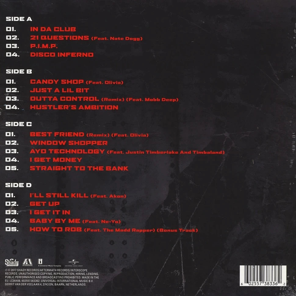 Виниловая пластинка 50 CENT BEST OF 50 CENT