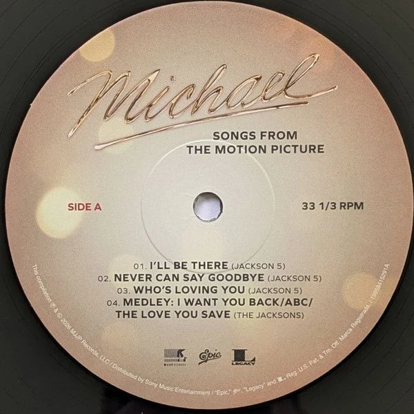 Виниловая пластинка MICHAEL JACKSON MICHAEL: SONGS FROM THE MOTION PICTURE
