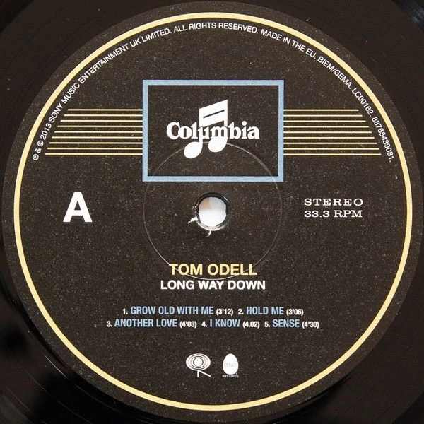 Виниловая пластинка Tom Odell Long Way Down