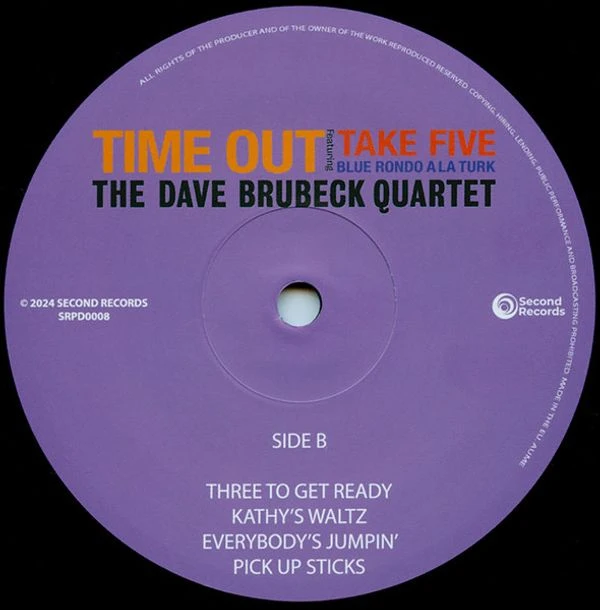 Виниловая пластинка THE DAVE BRUBECK QUARTET TIME OUT