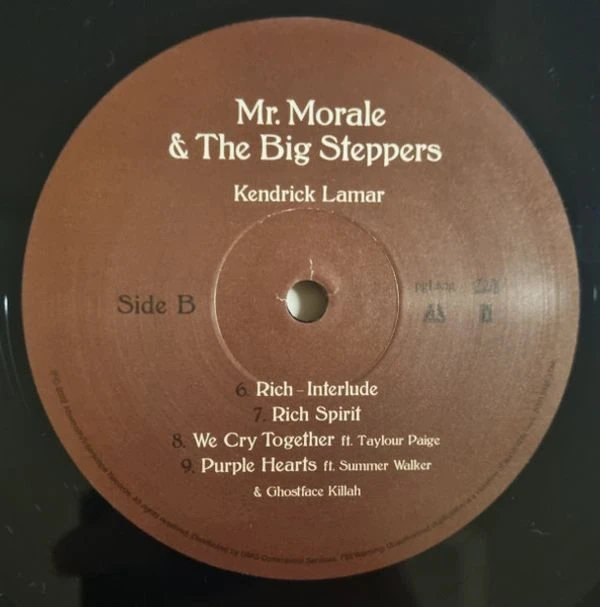 Виниловая пластинка KENDRICK LAMAR Mr. Morale & The Big Steppers