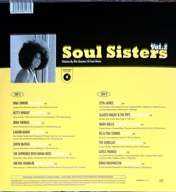 Виниловая пластинка VARIOUS SOUL SISTERS 02