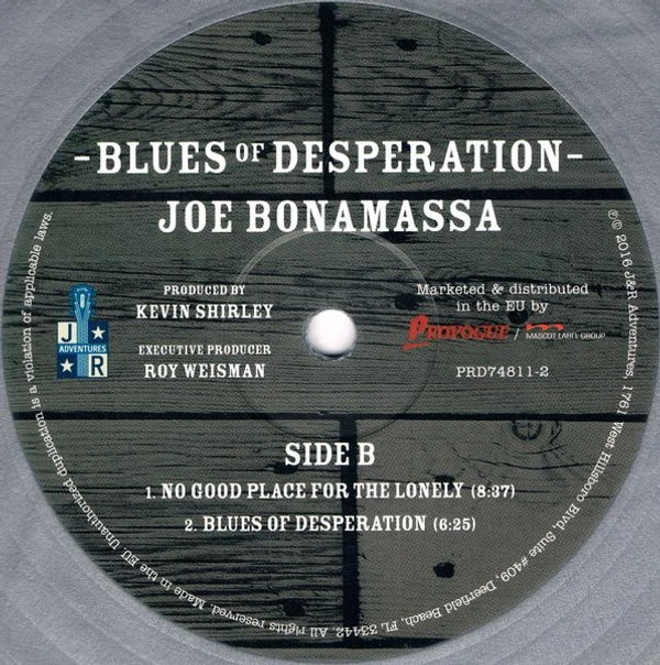 Виниловая пластинка JOE BONAMASSA BLUES OF DESPERATION