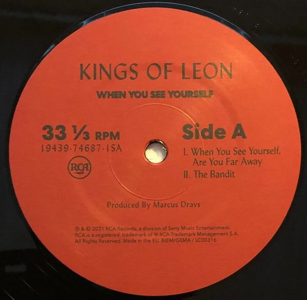 Виниловая пластинка KINGS OF LEON WHEN YOU SEE YOURSELF BLACK VINYL EDITION