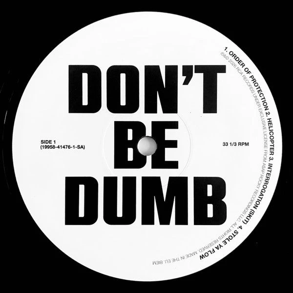 Виниловая пластинка A$AP ROCKY DONT BE DUMB