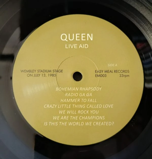 Виниловая пластинка QUEEN LIVE AID (YELLOW COVER)