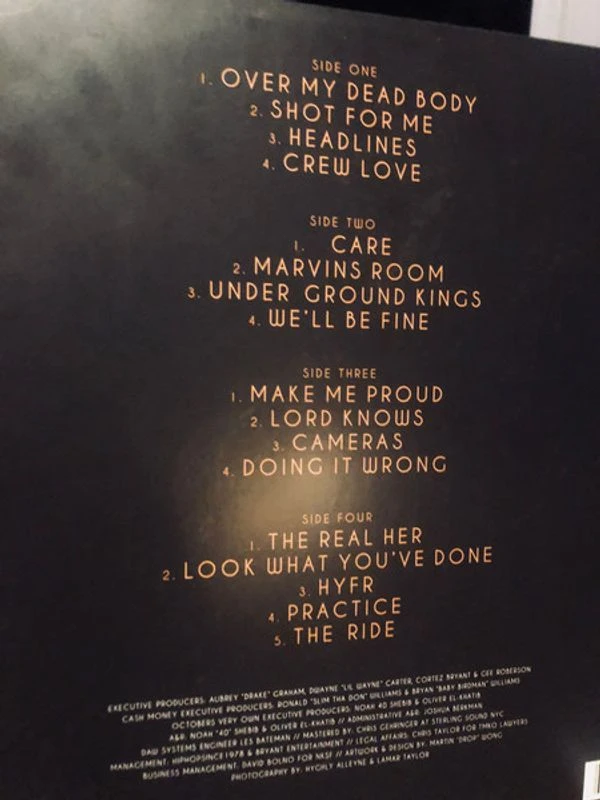 Виниловая пластинка DRAKE TAKE CARE