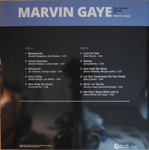 Виниловая пластинка MARVIN GAYE THE SOULFUL MOODS OF MARVIN GAYE