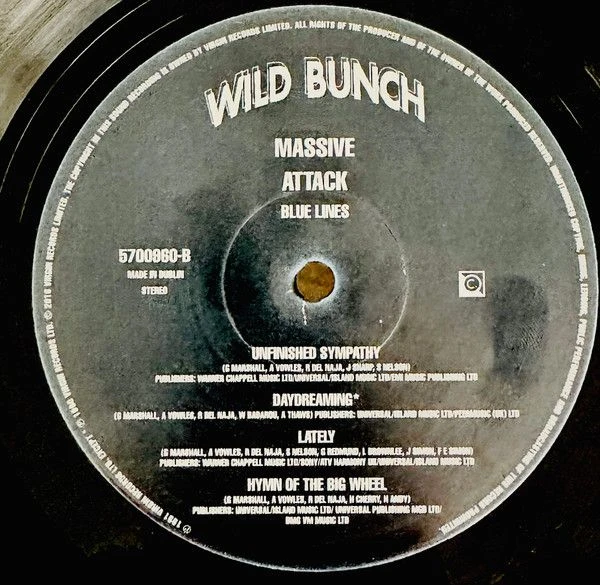 Виниловая пластинка MASSIVE ATTACK BLUE LINES