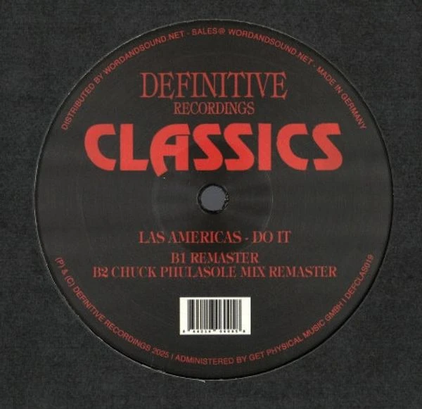 Виниловая пластинка LAS AMERICAS Do It (St. David Remixes)