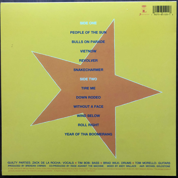 Виниловая пластинка RAGE AGAINST THE MACHINE Evil Empire