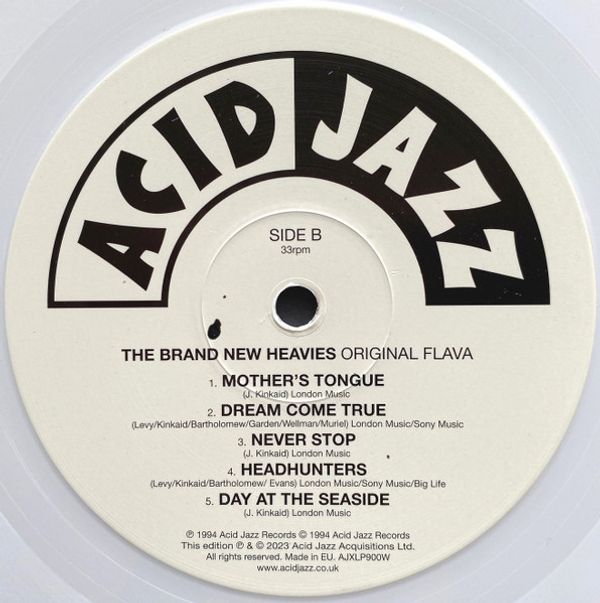 Виниловая пластинка THE BRAND NEW HEAVIES ORIGINAL FLAVA WHITE VINYL EDITION