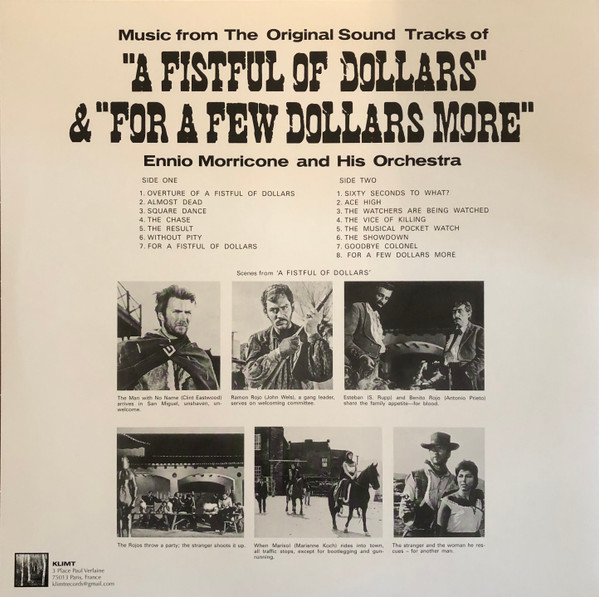 Виниловая пластинка ENNIO MORRICONE OST A Fistful Of Dollars & For A Few Dollars More