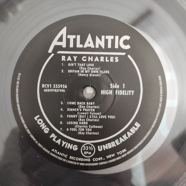 Виниловая пластинка RAY CHARLES RAY CHARLES
