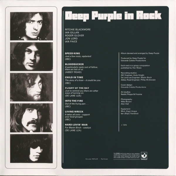 Виниловая пластинка DEEP PURPLE DEEP PURPLE IN ROCK