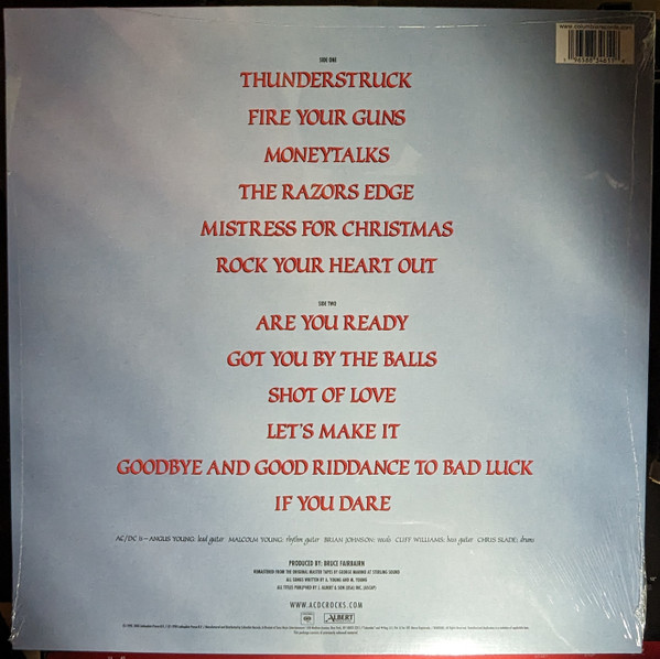 Виниловая пластинка AC/DC The Razors Edge