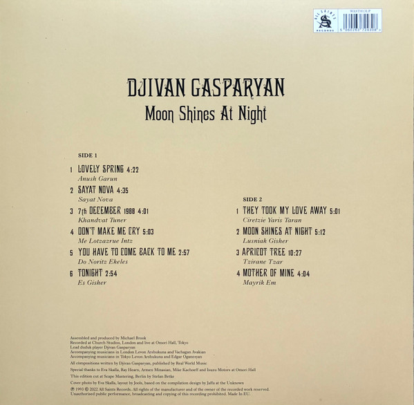 Виниловая пластинка DJIVAN GASPARYAN MOON SHINES AT NIGHT