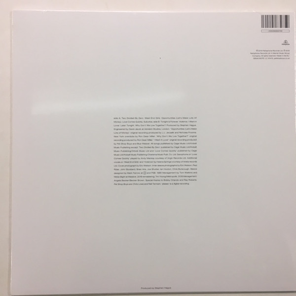 Виниловая пластинка PET SHOP BOYS PLEASE