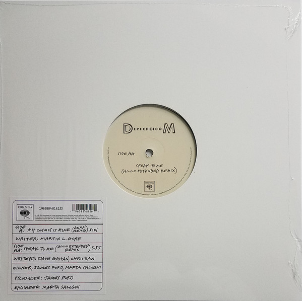Виниловая пластинка DEPECHE MODE MY COSMOS IS MINE / SPEAK TO ME (REMIXES)