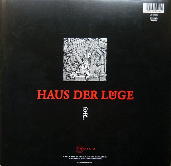 Виниловая пластинка EINSTURZENDE NEUBAUTEN Haus Der Luge