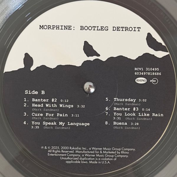 Виниловая пластинка MORPHINE BOOTLEG DETROIT RECORD STORE DAY 2025 COLORED VINYL EDITION