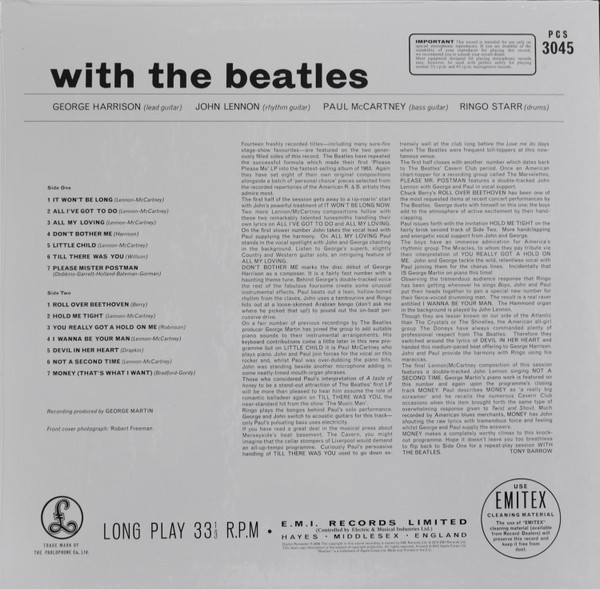 Виниловая пластинка BEATLES WITH THE BEATLES