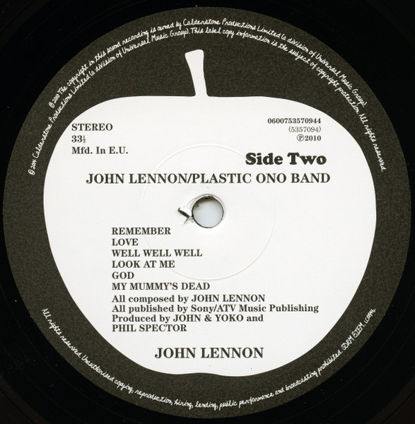 Виниловая пластинка JOHN LENNON LENNON