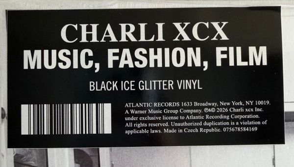 Виниловая пластинка CHARLI XCX MUSIC, FASHION, FILM HHV GSA EXCLUSIVE BLACK ICE GLITTER VINYL EDITION