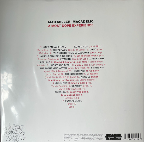 Виниловая пластинка MAC MILLER MACADELIC