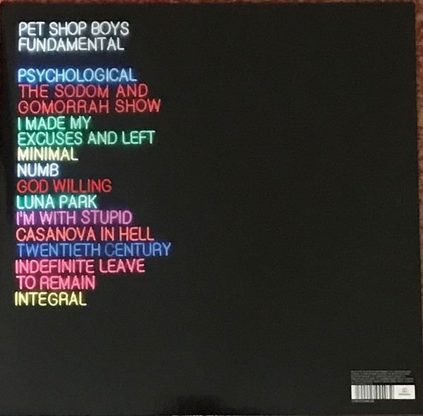 Виниловая пластинка PET SHOP BOYS Fundamental