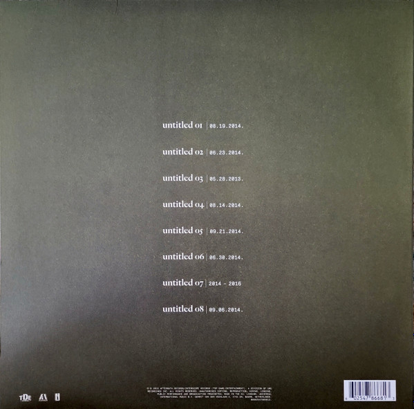 Виниловая пластинка KENDRICK LAMAR UNTITLED UNMASTERED.