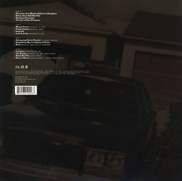 Виниловая пластинка KENDRICK LAMAR GOOD KID, M.A.A.D CITY