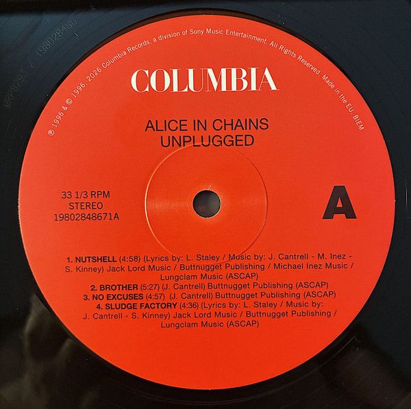 Виниловая пластинка ALICE IN CHAINS UNPLUGGED 30TH ANNIVERSARY