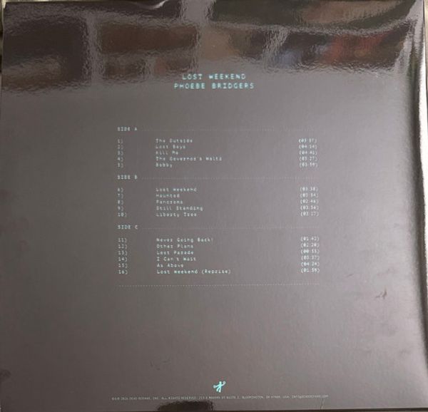 Виниловая пластинка PHOEBE BRIDGERS LOST WEEKEND BLACK VINYL EDITION
