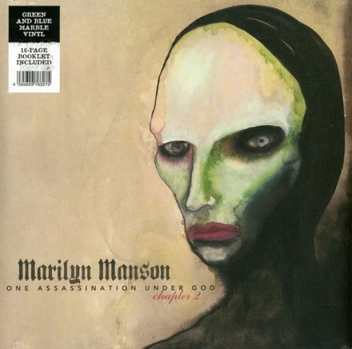 Виниловая пластинка MARILYN MANSON ONE ASSASSINATION UNDER GOD CHAPTER 2 GREEN/BLUE MARBLED VINYL EDITION