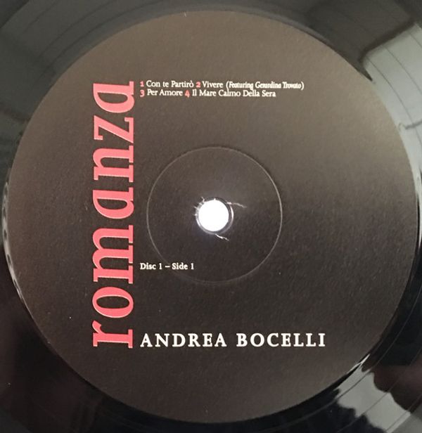 Виниловая пластинка ANDREA BOCELLI ROMANZA REMASTERED EDITION
