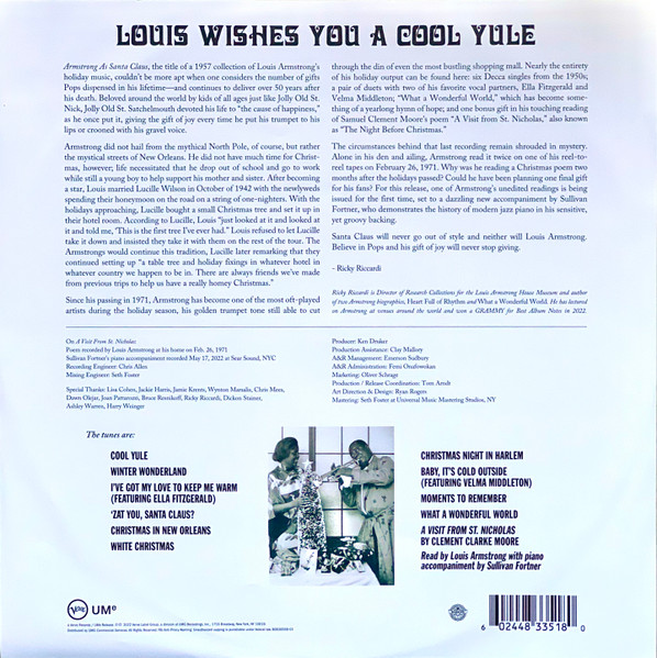 Виниловая пластинка LOUIS ARMSTRONG LOUIS WISHES YOU A COOL YULE
