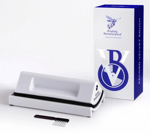 Analog Renaissance Щетка вельветовая Record Velvet Brush белая, AR7152