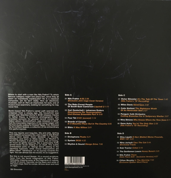 Виниловая пластинка NILS FRAHM LATE NIGHT TALES