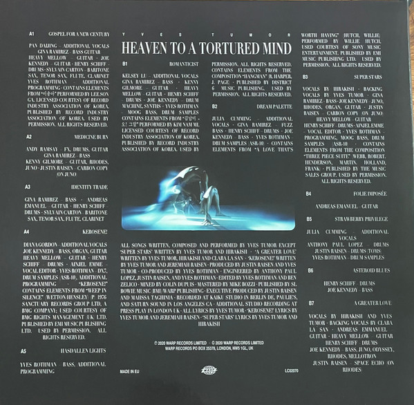 Виниловая пластинка YVES TUMOR  HEAVEN TO A TORTURED MIND