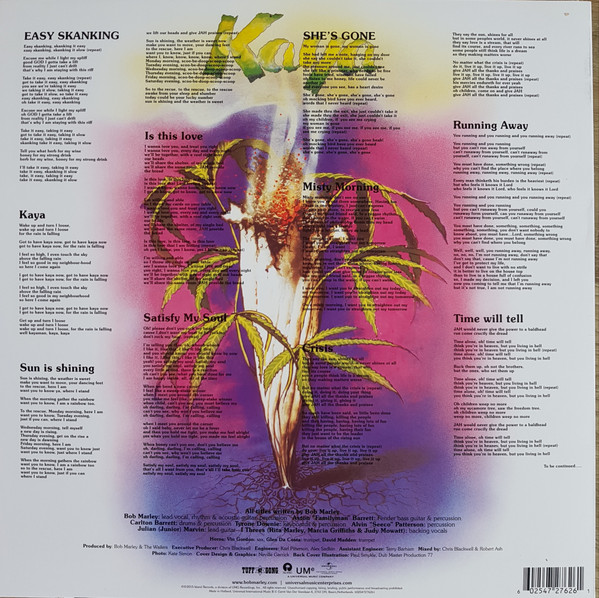 Виниловая пластинка BOB MARLEY & THE WAILERS KAYA