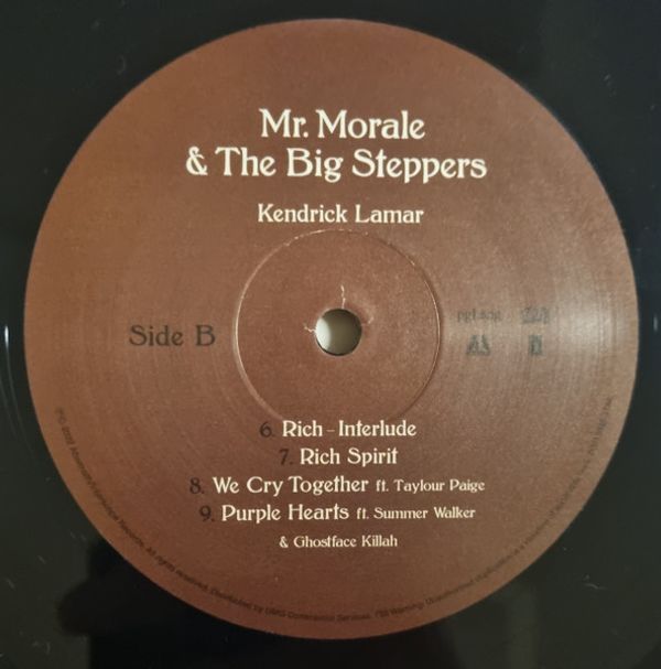Виниловая пластинка KENDRICK LAMAR Mr. Morale & The Big Steppers